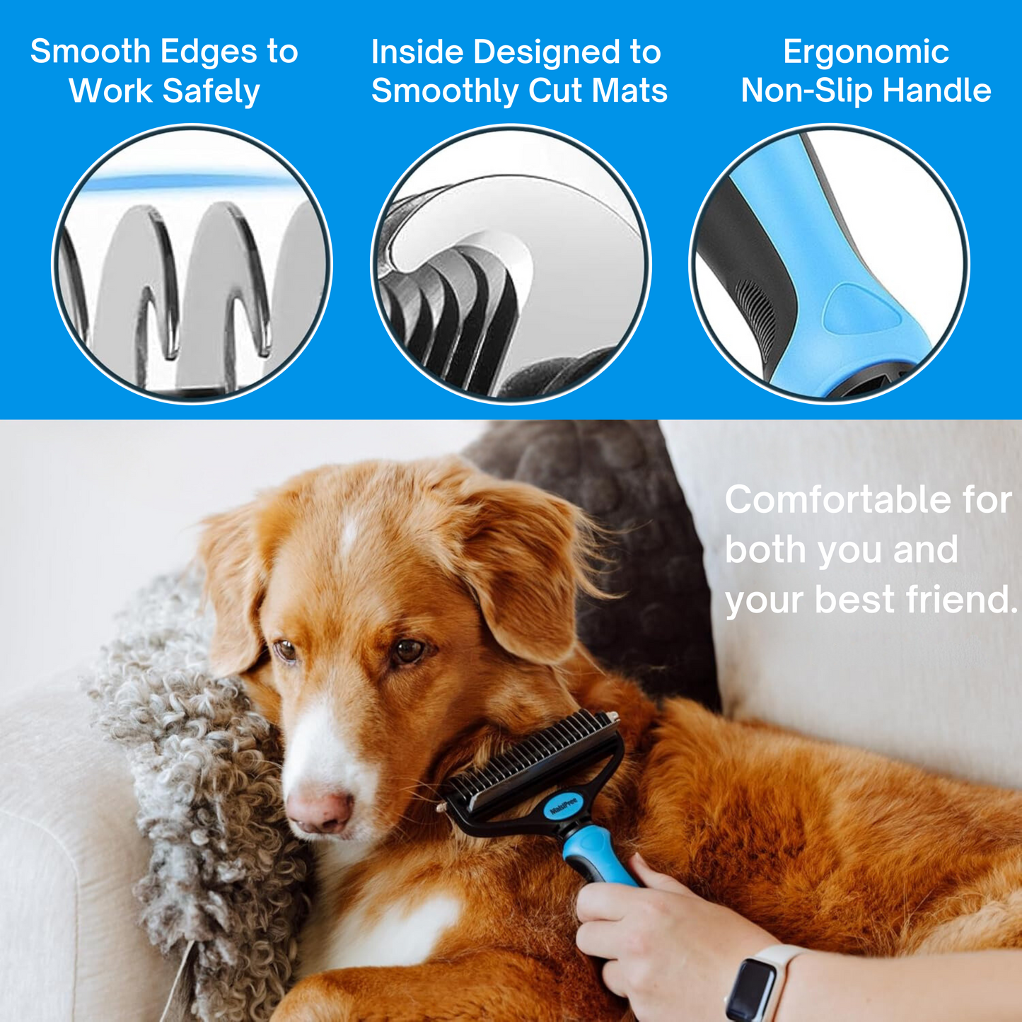 ODESAFE™ Pet Grooming Rake