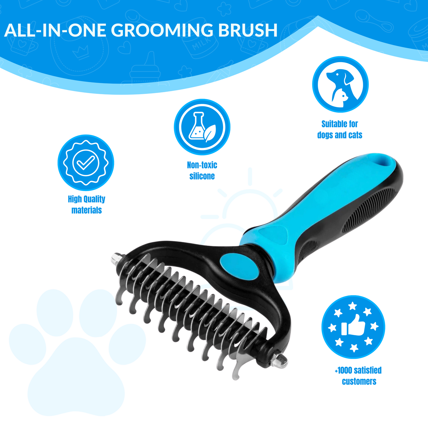 ODESAFE™ Pet Grooming Rake