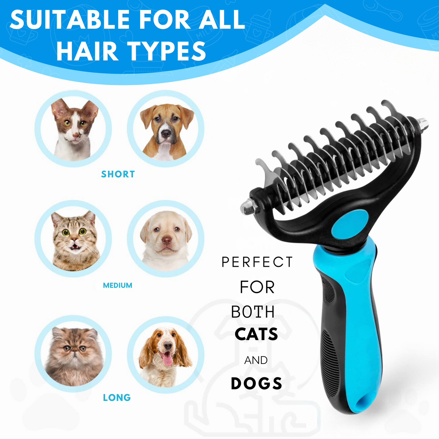 ODESAFE™ Pet Grooming Rake